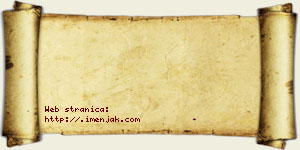 Sara Aćimović vizit kartica